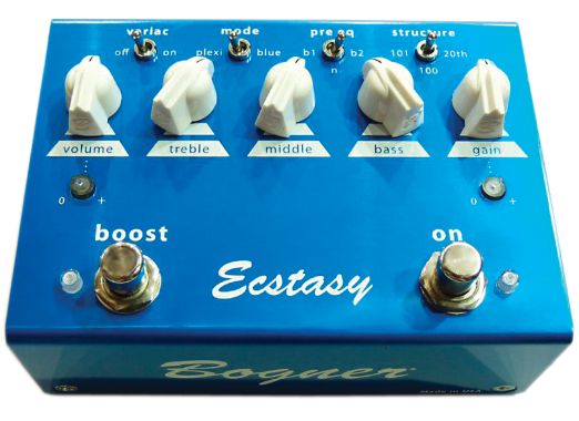 Bogner Ecstacy Blue Overdrive/Boost Guitar Effects Pedal