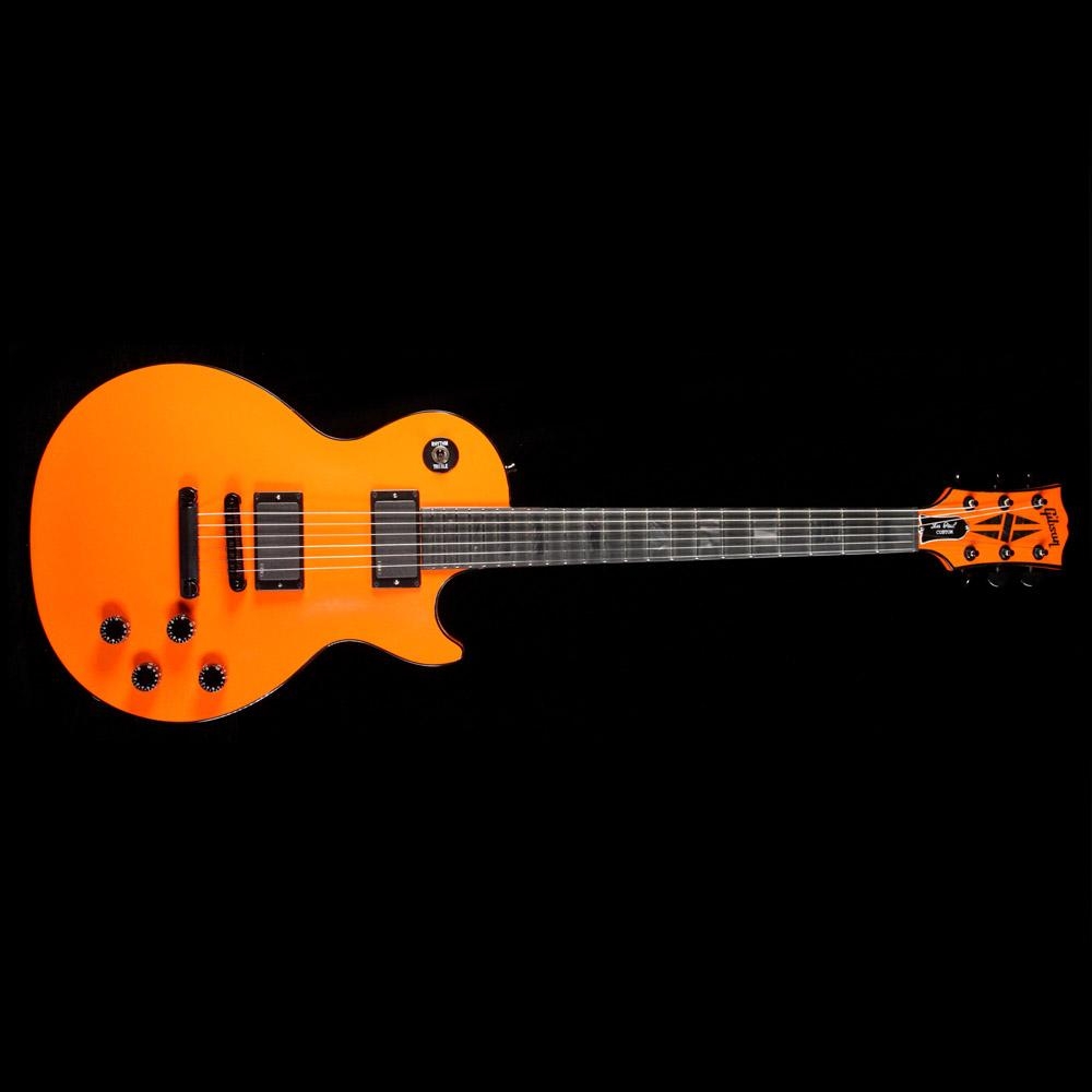 Gibson Custom Shop Limited Edition Les Paul Custom Chambered Blackout Electric Guitar - F1 Orange