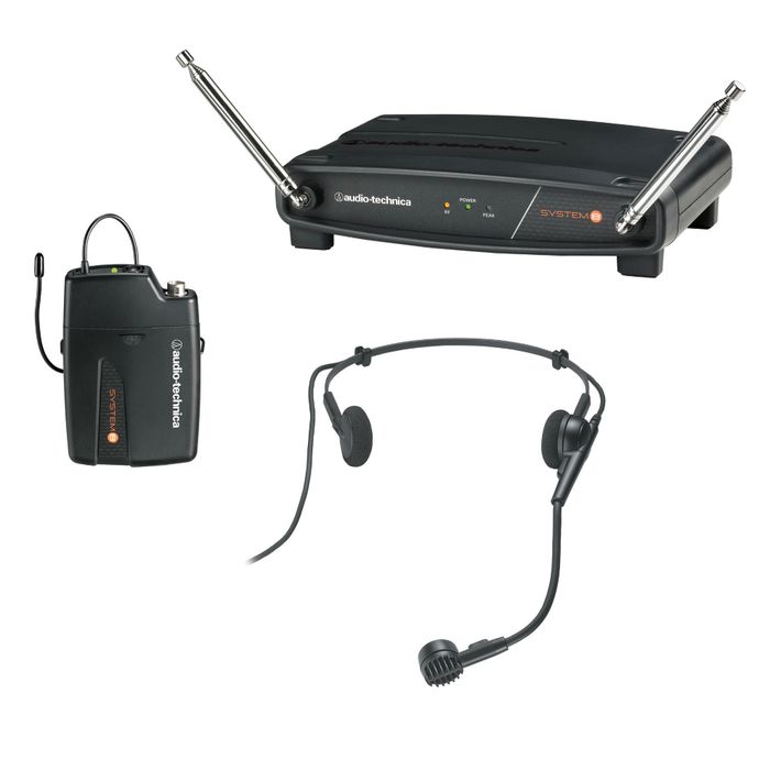 Audio-Technica System 8 Wireless System includes: PRO 8HEcW headworn microphone