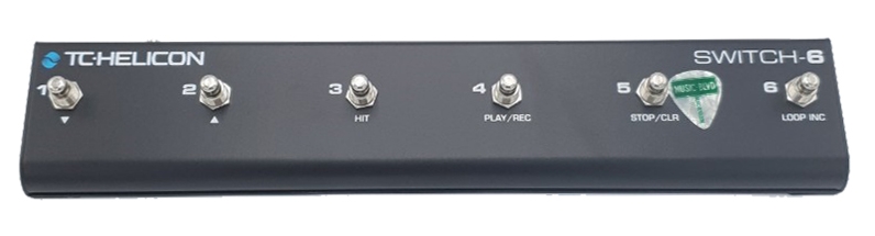 TC Helicon Switch-6 Guitar Footswitch - Black
