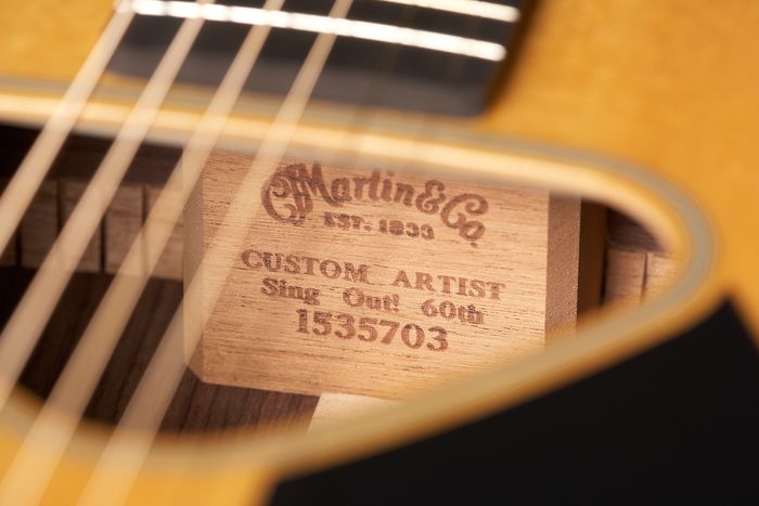 Martin JSO Sing Out 60th Pete Seeger Acoustic Guitar Natural