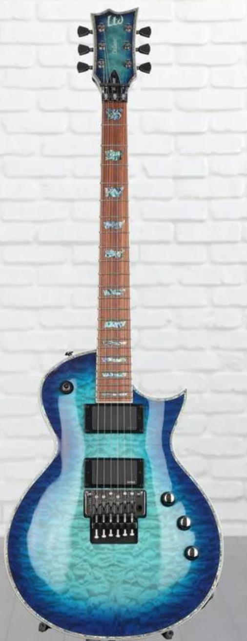 ESP LTD EC-1000FR QM - Violet Shadow - Sweetwater Exclusive