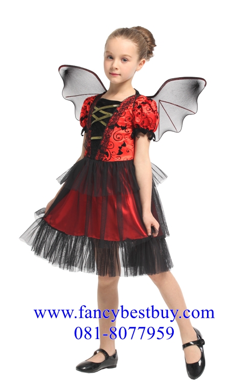 ชุดฮาโลวีนค้างคาว ชุดแบทเกิร์ล Pretty Bat Princess สำหรับฮาโลวีน ขนาด M, L, XL