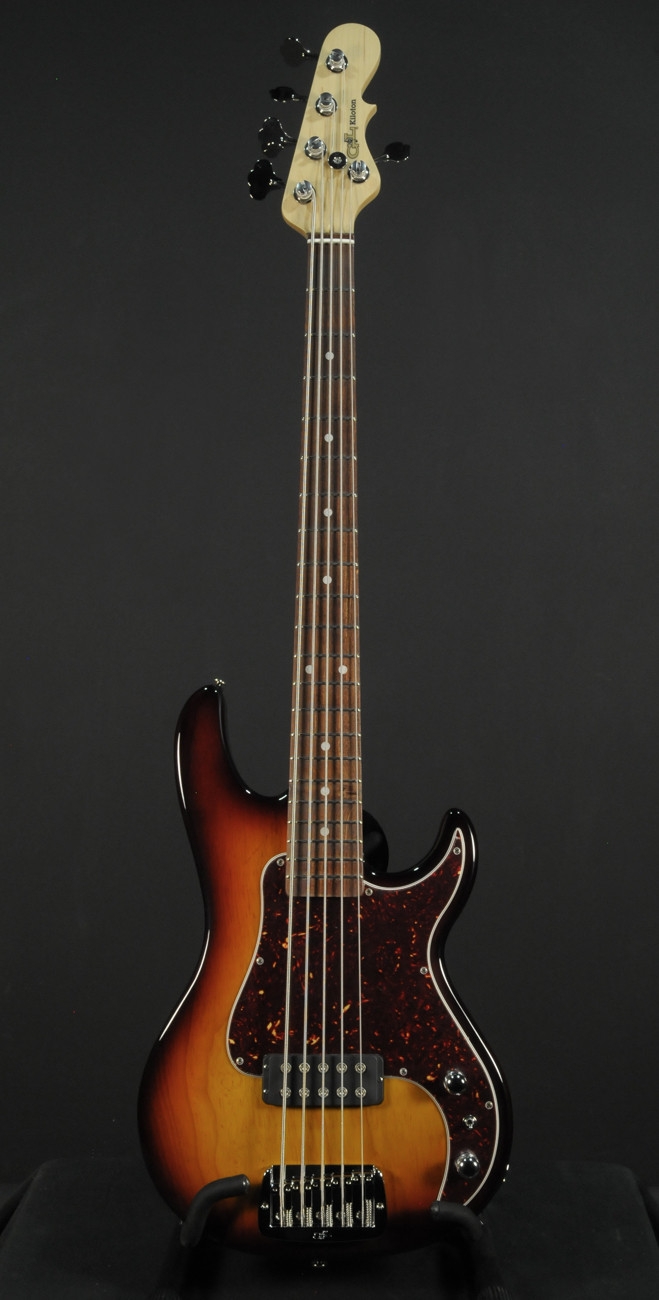 G&L Kiloton 5 - Chechen Fingerboard - Old School Tobacco Sunburst No.5216
