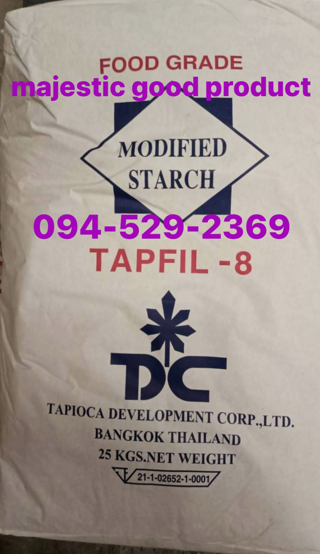 เเป้งโมดิฟายด์ สตาร์ช , เเป้งดัดเเปลง , modified starch