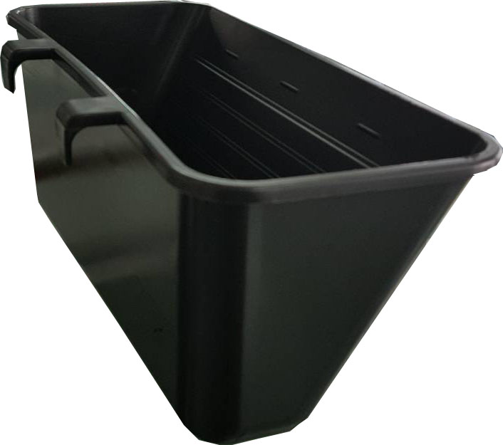 กระถางต้นไม้สวนแนวตั้งขนาดใหญ่พิเศษ สีดำ