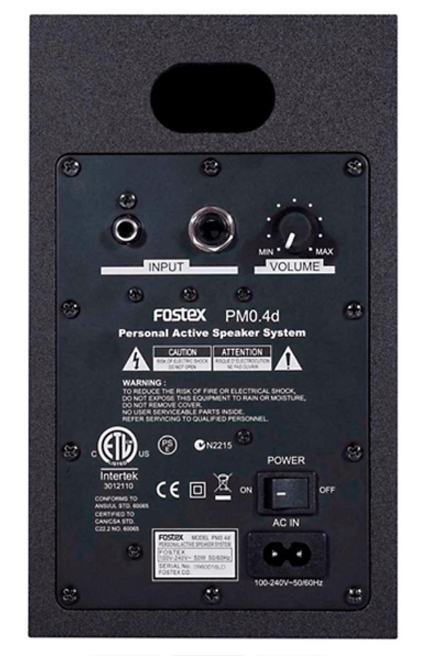 Fostex PM0.4D 4 inches Powered Studio Monitor (Pair) Black