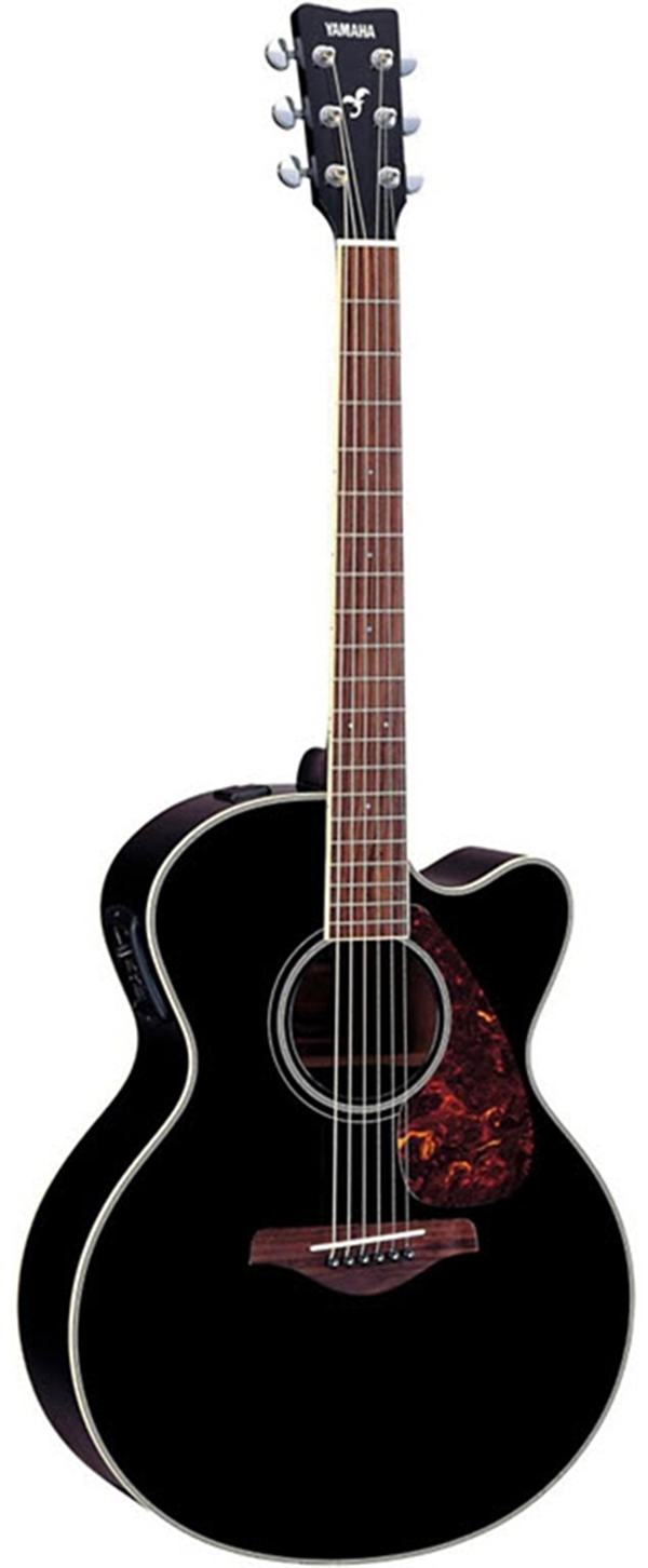 Yamaha FJX720SC Solid Spruce Top Mahogany Acoustic-Electric Guitar Black