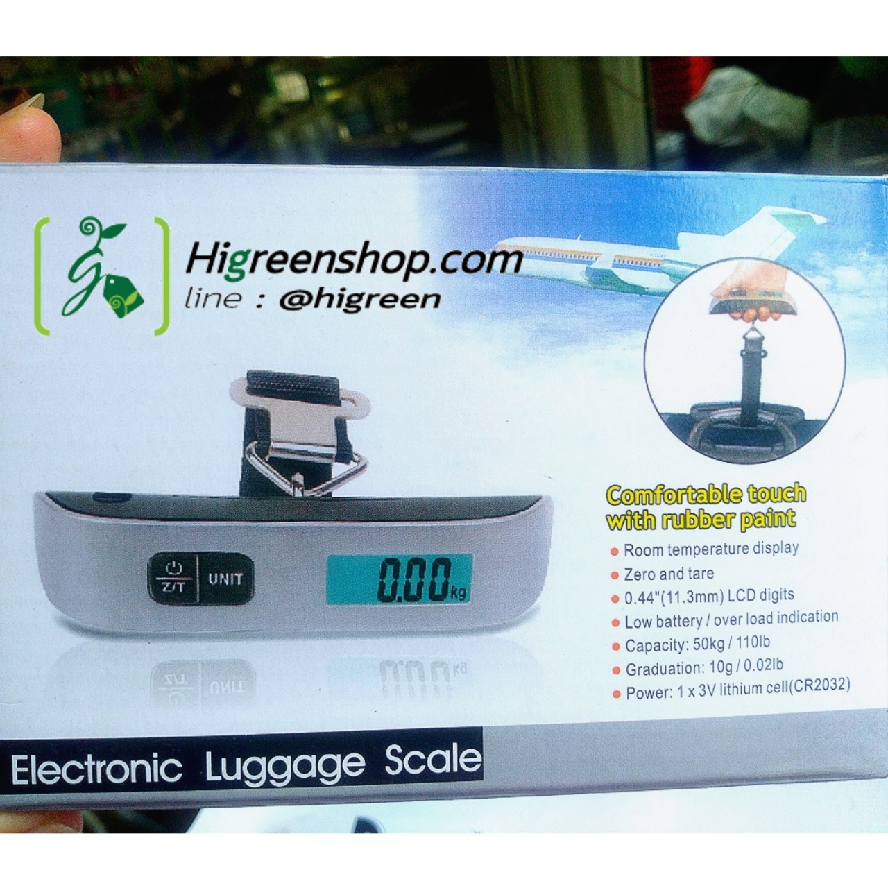 ที่ชั่งน้ำหนักกระเป๋า จอ LCD 50kg จำนวน 1 ชิ้น/กล่อง