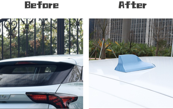 เสาอากาศ เสาอากาศรูปฉลาม เสาอากาศติดรถยนต์ รับสัญญาณได้ชัดเจน ใส่ได้ทุกรุ่น มีหลายสีให้เลือก