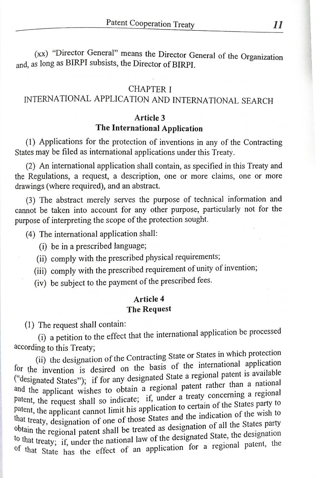 Intellectual Property Law : Patent Cooperation Treaty