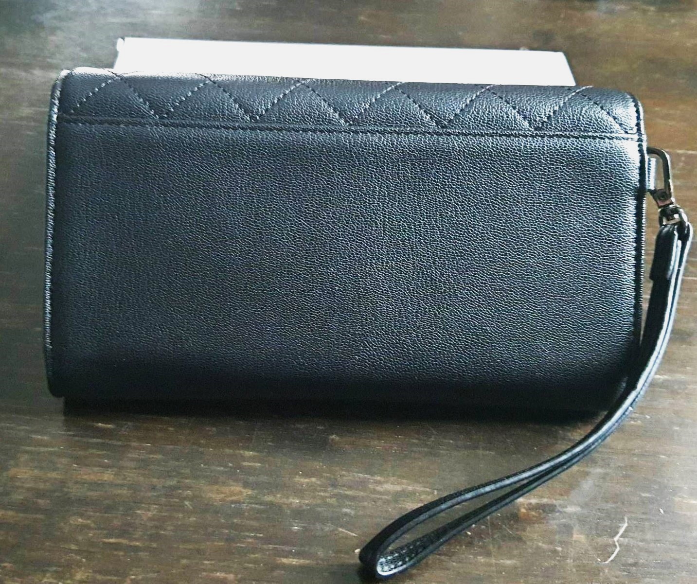 กระเป๋าสตางค์ ELLE ดำ 3 พับ มีหู ใหม่ แท้