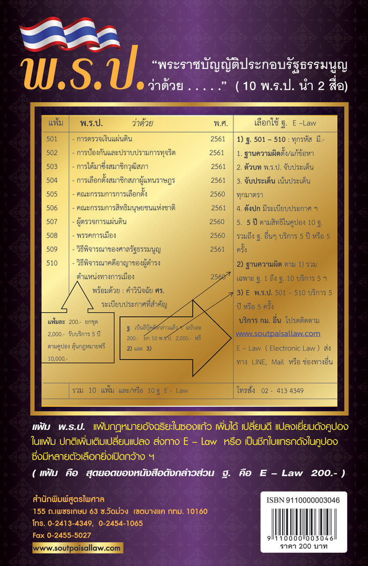 พระราชบัญญัติประกอบรัฐธรรมนูญว่าด้วยการเลือกตั้งสภาผู้แทนราษฎร พ.ศ. ๒๕๖๑ (แฟ้ม)