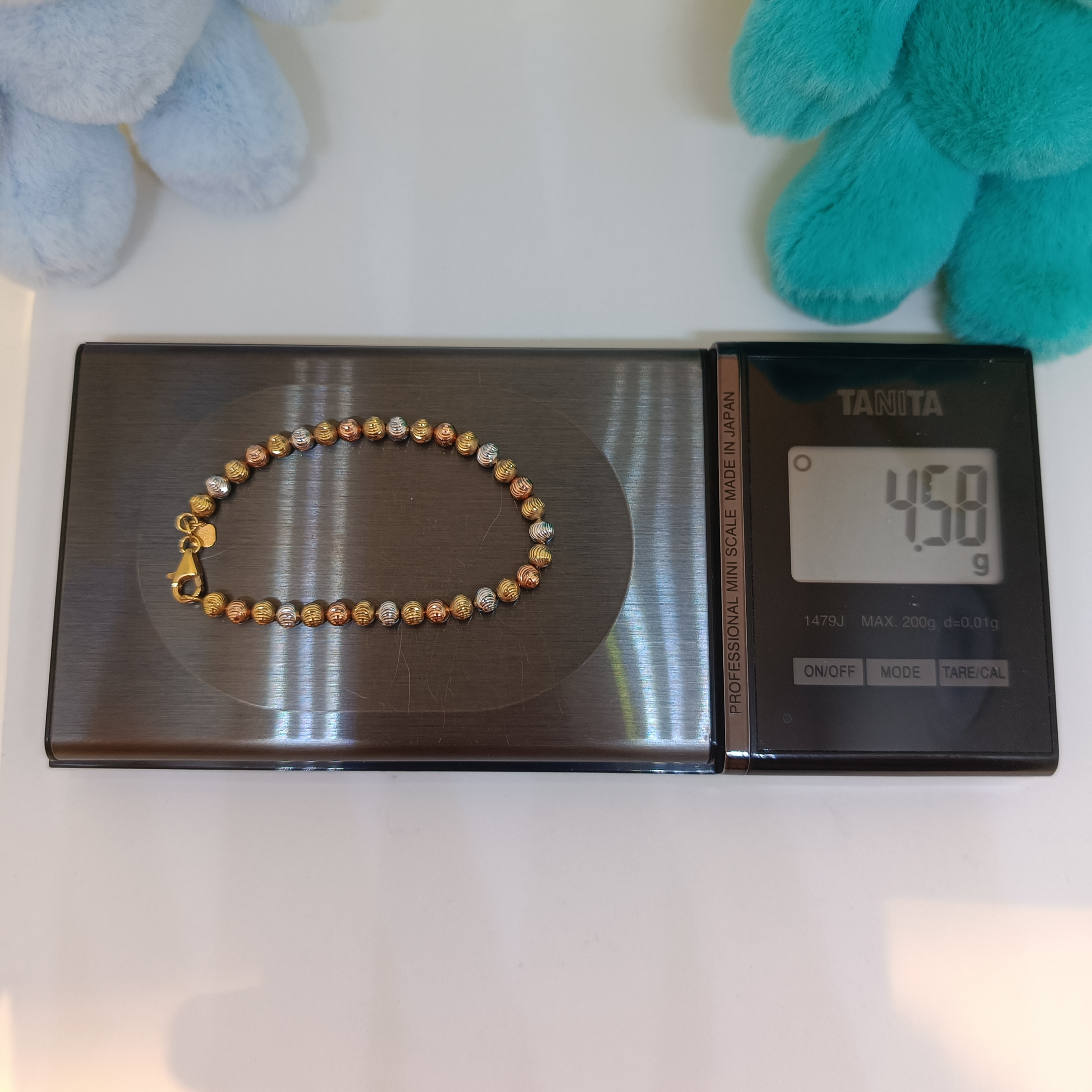 สร้อยข้อมืออิตาลี่ ลายลูกปัดก้นหอย 3กษัตริย์ สำหรับสุภาพสตรี