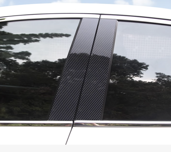 แต่งรถ เสากลางประตู เสากลาง เครฟล่า ดำเงา GAC Aion Y Plus