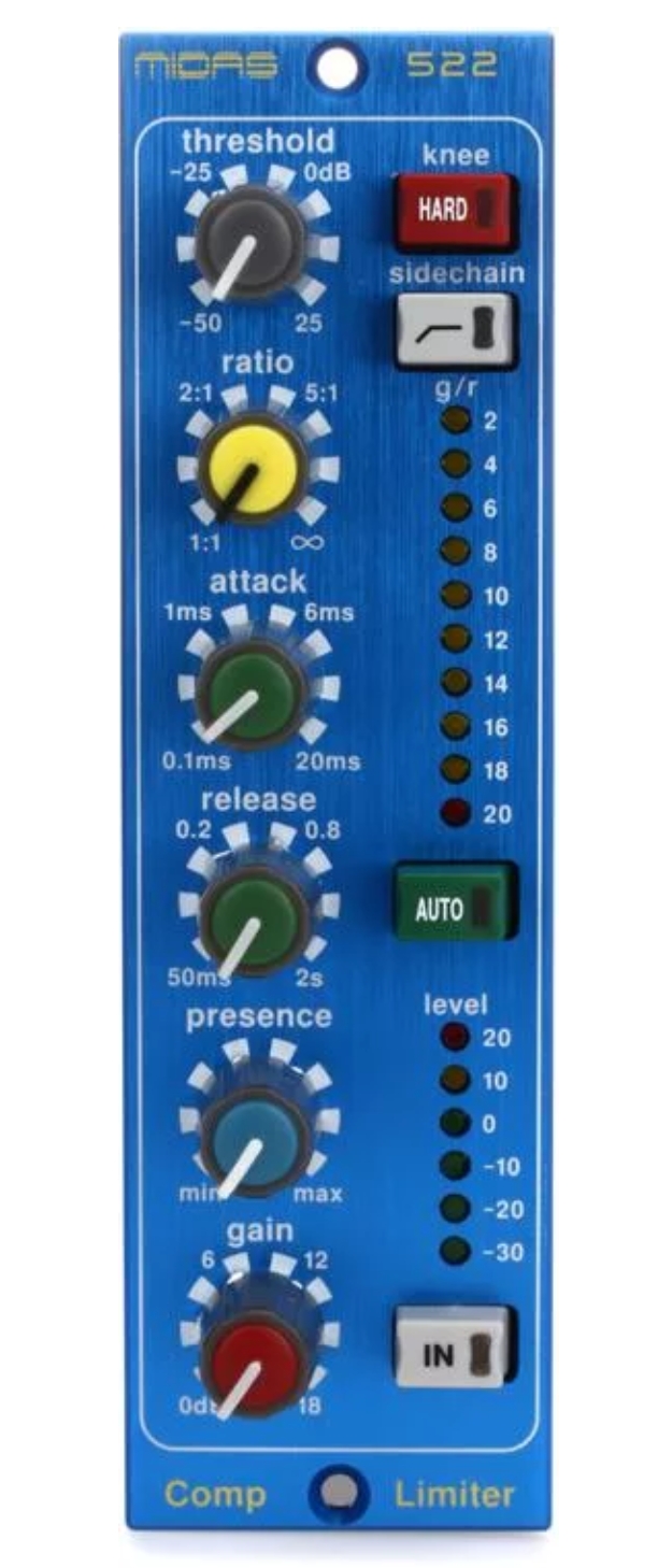 Midas 522 V2 500 Series Compressor/Limiter