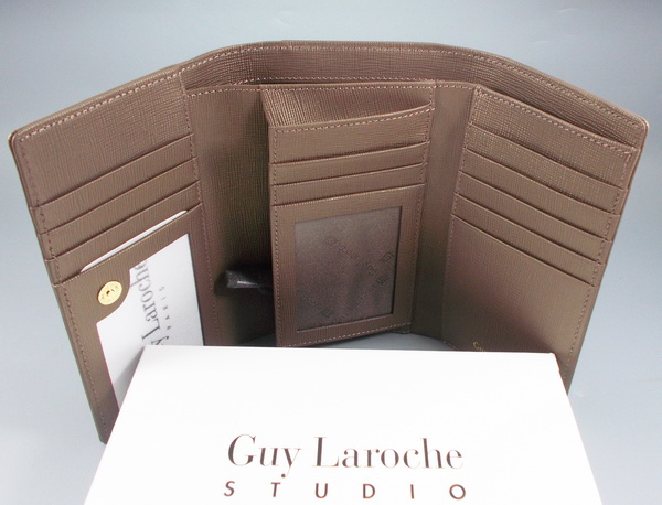 กระเป๋าสตางค์ Guy Laroche น้ำตาลทองเมทาลิก ใหม่ แท้