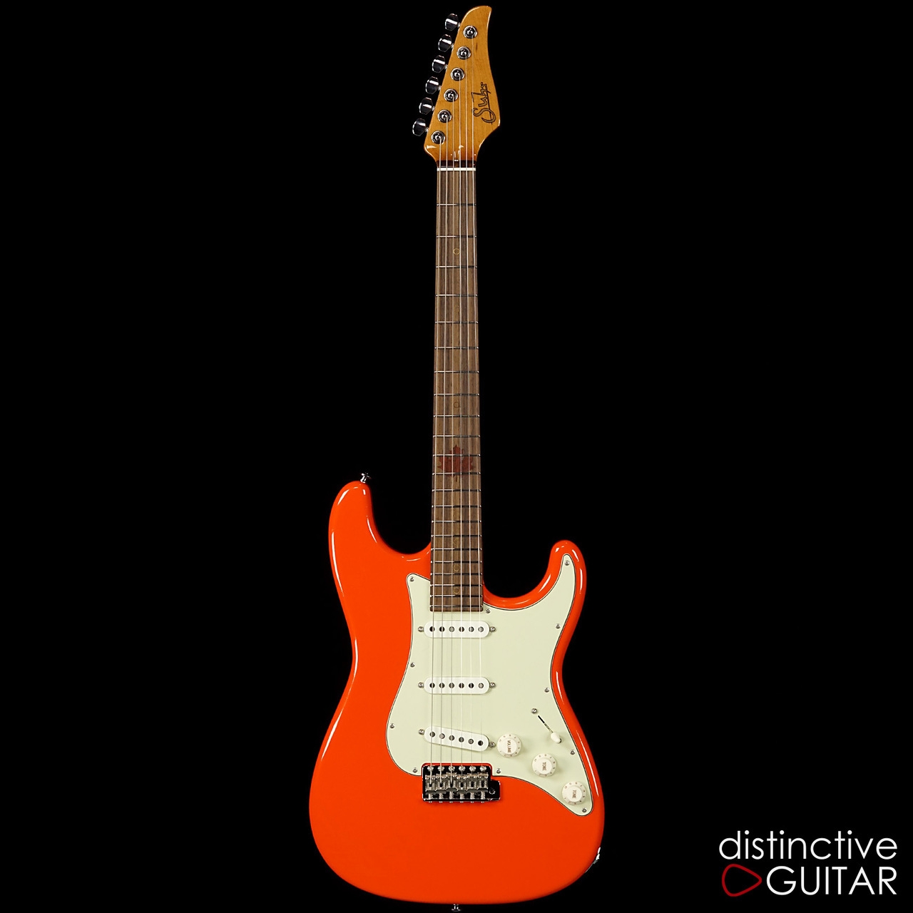 Suhr Classic Scott Henderson Antique Roasted Recovered Sinker Maple #7 - Fiesta Orange
