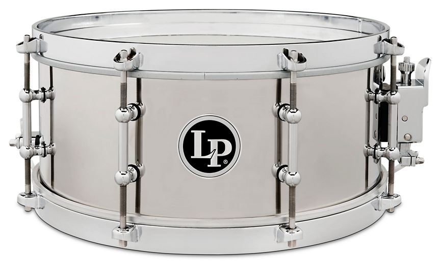 LP Stainless Steel Salsa Snare Drum 13 x 5.5 in. Stainless Steel / 12 x 4.5 in. Stainless Steel