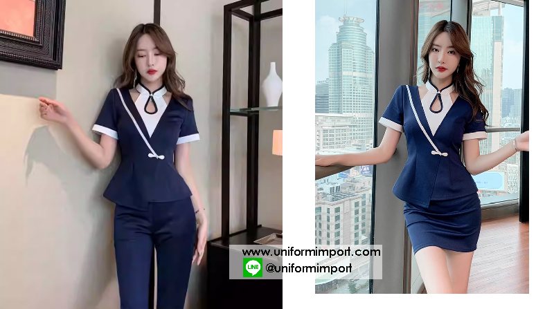 ชุดทำงานผู้หญิง ++คลิกดูรายละเอียดด้านใน ชุดทำงานผู้หญิง ชุดทำงานออฟฟิศ ชุดพนักงานคลินิก ชุดฟอร์มพนักงาน ชุดพนักงานต้อนรับ ชุดเดรส
