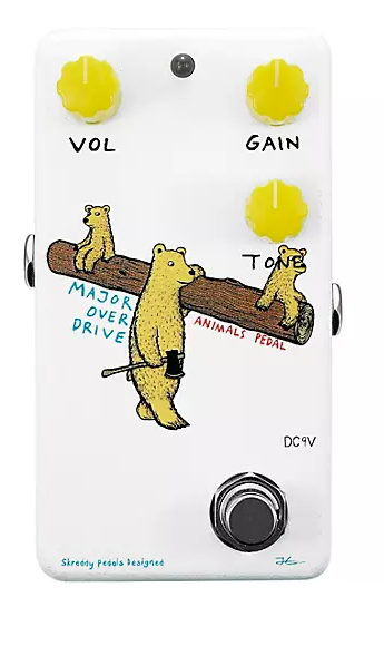 Animals Pedal Major Overdrive V2 Effects Pedal White