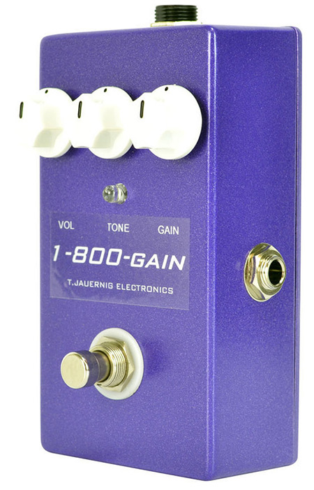T. Jauernig Electronics 1-800-GAIN Distortion Purple & Red