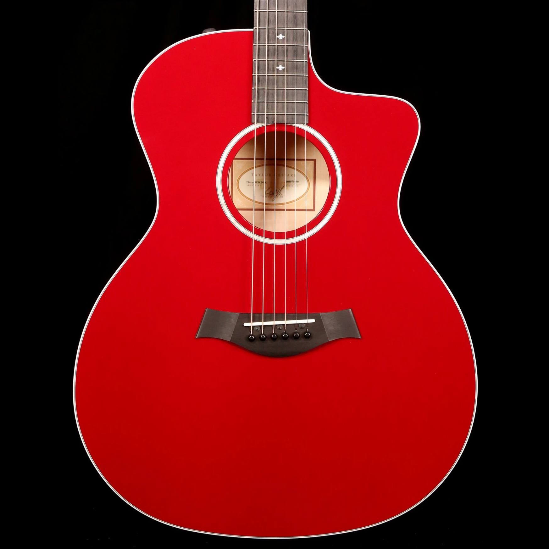 Taylor 214ce DLX Grand Auditorium Acoustic-Electric - Red