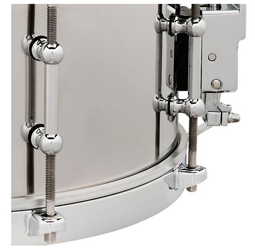 LP Stainless Steel Salsa Snare Drum 13 x 5.5 in. Stainless Steel / 12 x 4.5 in. Stainless Steel