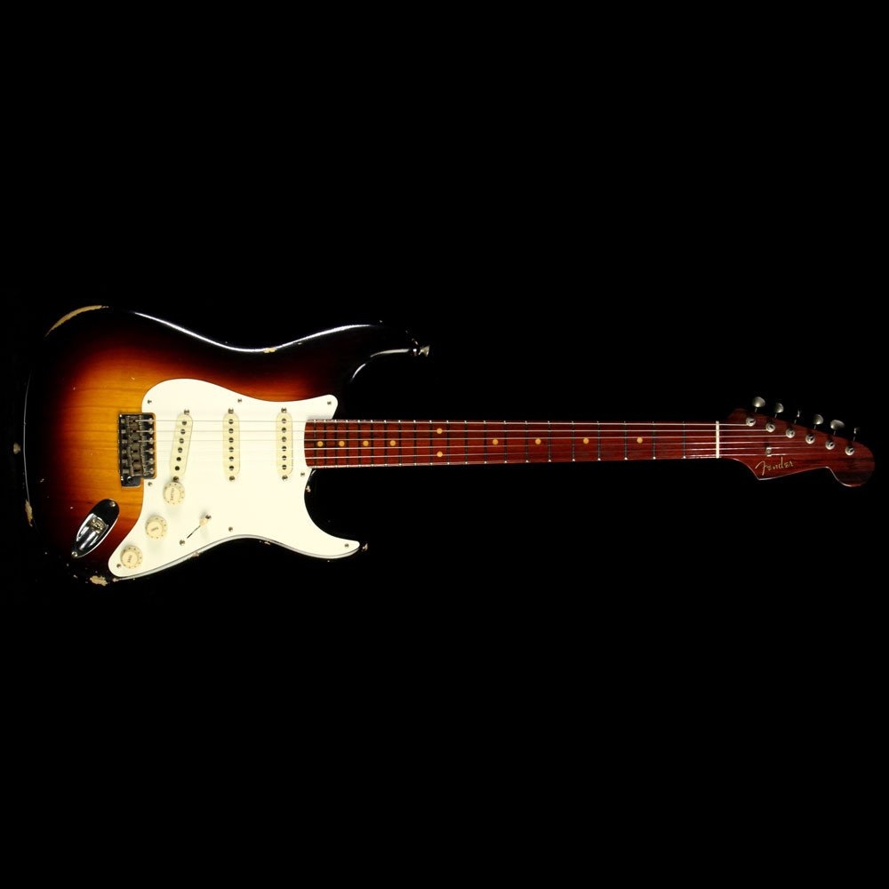 Fender Custom Shop 2017 NAMM Limited Dual Mag Stratocaster Relic Electric Guitar - Wide Fade 3-Tone Sunburst