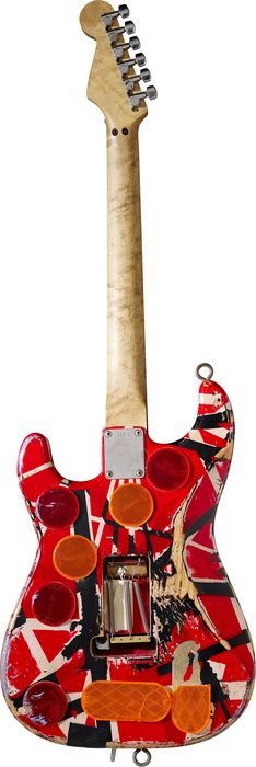 EVH Eddie Van Halen Frankenstein Replica Electric Guitar(Black/White/Red)