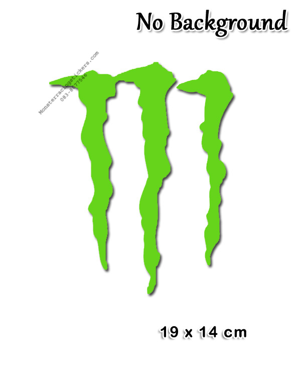 ((19x14cm)) สติ๊กเกอร์ ติดรถ ลาย รอย เล็บข่วน Monster