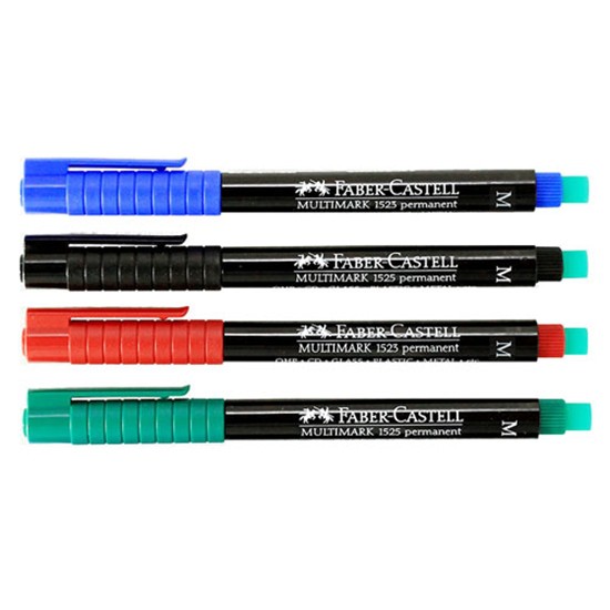 ปากกาเขียนแผ่นใส ลบไม่ได้ เฟเบอร์-คาสเทลล์ ( มี 3 ขนาดให้เลือก F,S,M) จำนวน 1 ด้าม