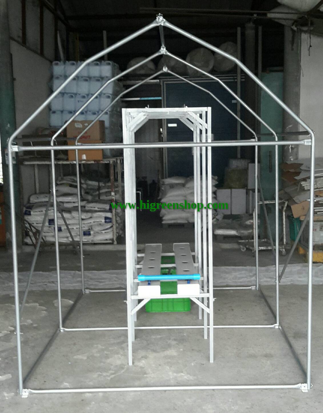 โรงเรือนปลูกเมล่อน+โต๊ะปลูกเมล่อน ปลูกได้ 10 ต้น พร้อมอุปกรณ์ปลูก 2 รอบปลูก