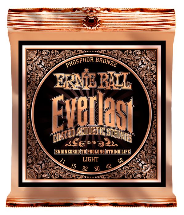 Ernie Ball 2548 Everlast Phosphor Light Acoustic Guitar Strings