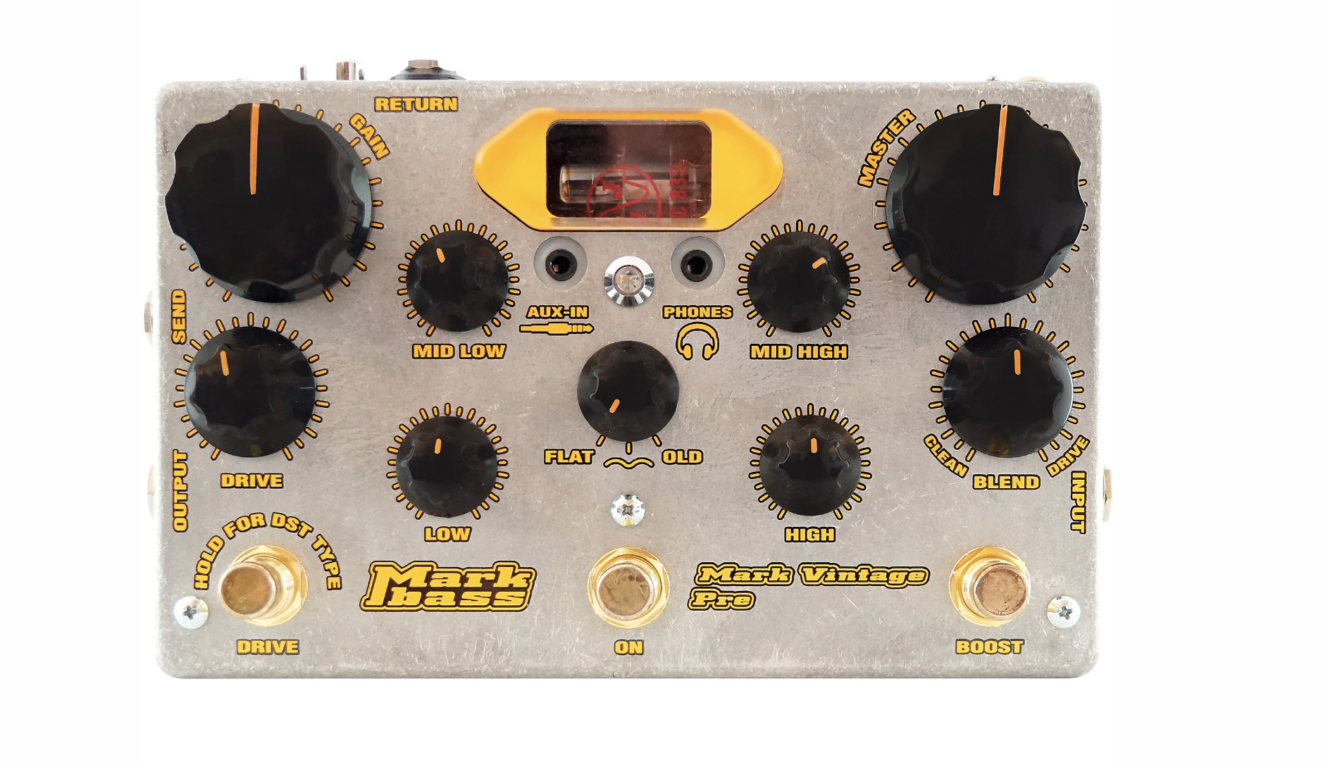 Markbass Mark Vintage Pre Tube Bass Preamp Pedal Metal