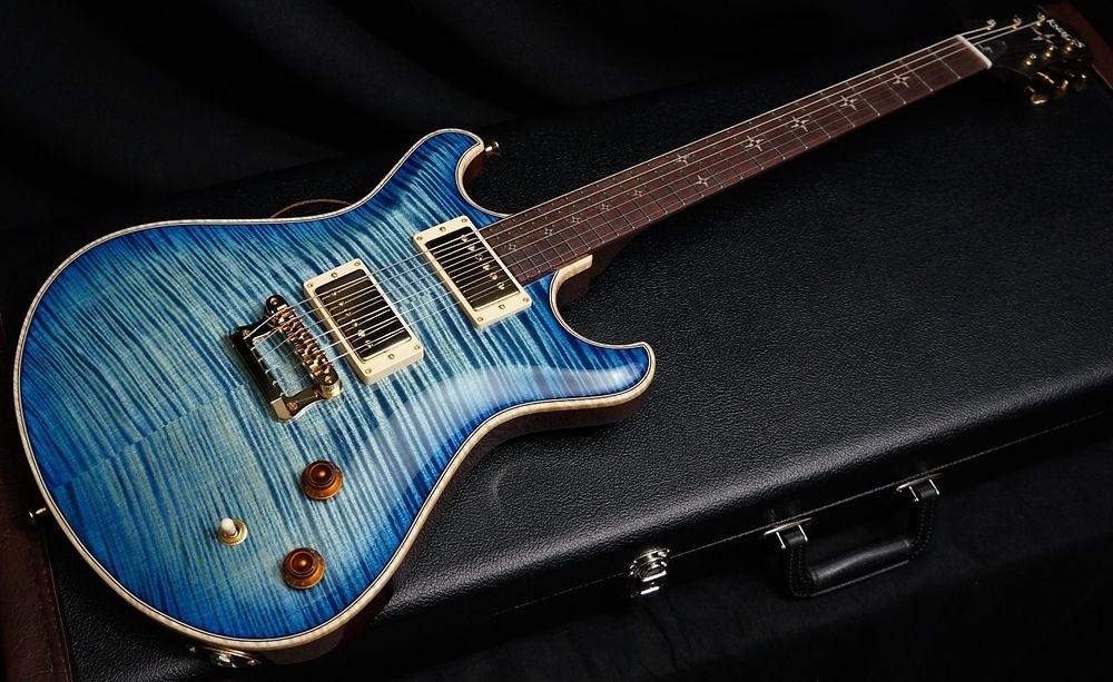 Knaggs Guitars Influence Keya Tier 2 in Blue Marlin w/ Seth Lovers pickups