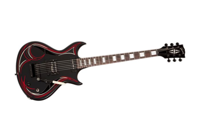 Gibson N-225 Electric Guitar Ebony Pinstripe