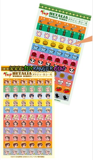 สติ๊กเกอร์ตารางเวลา Hetalia A (แท้)