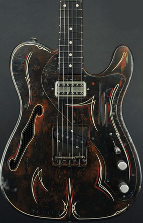 Trussart Deluxe Steelcaster Pinstripe