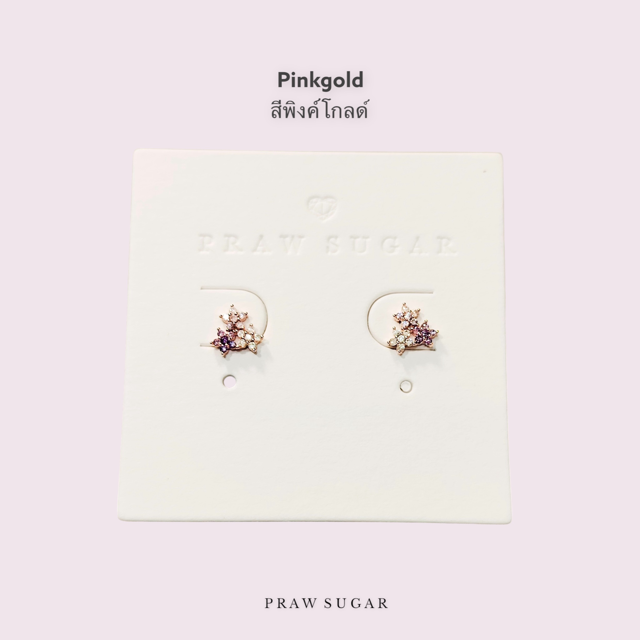 Little Flowers Earrings - ต่างหูดอกไม้ขนาดเล็ก (ก้านต่างหูเงินแท้)