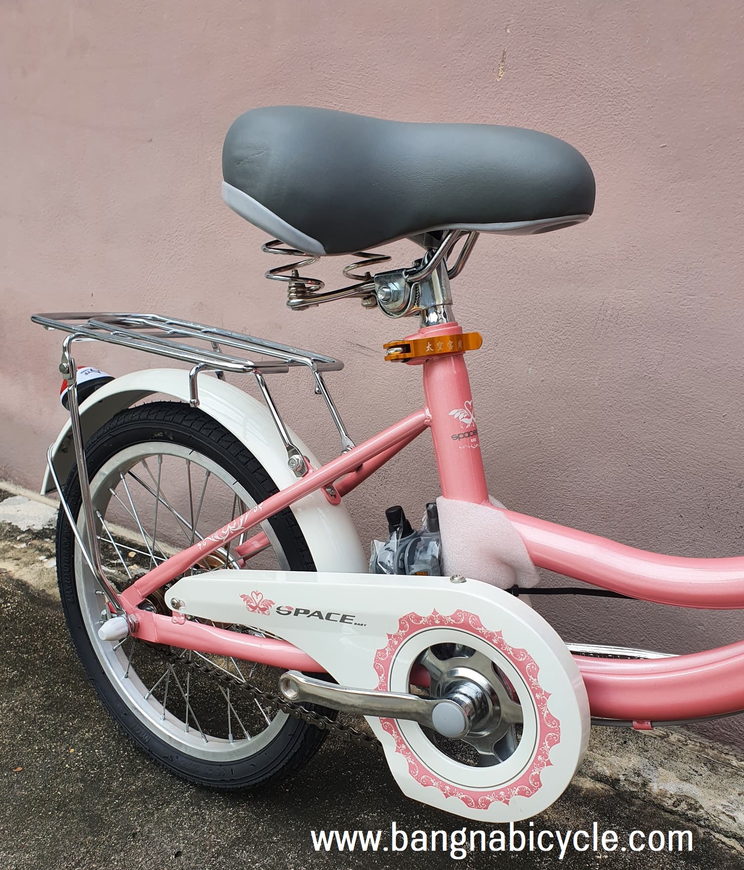 รถจักรยานเด็กผู้หญิง Spacebaby 16 นิ้ว