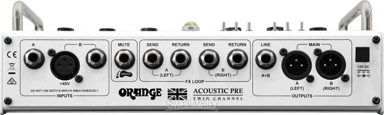 Orange Valve Pre Two-channel Acoustic Preamp Pedal