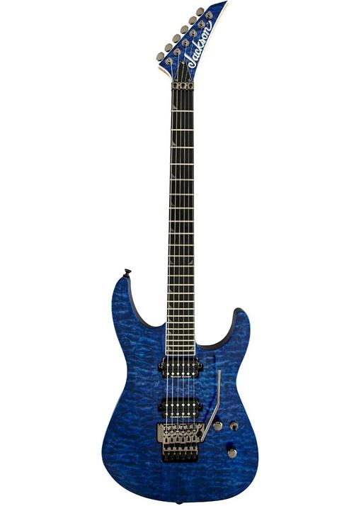 Jackson Pro Soloist - SL2Q MAH Electric Guitar - Trans Blue Ebony Fingerboard