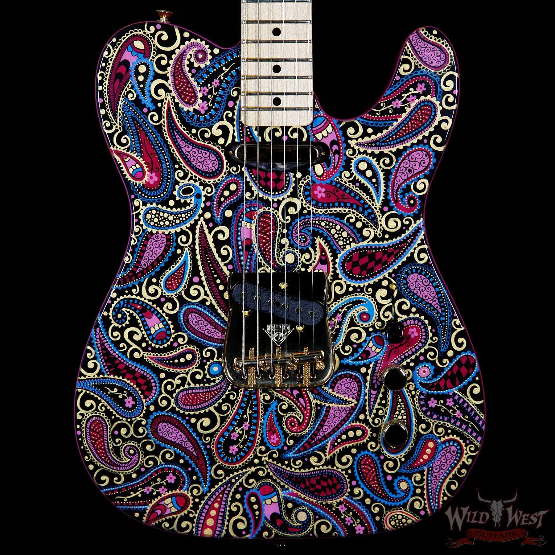 Fender Custom Shop Masterbuilt Hand Painted Paisley Telecaster NOS Artwork By Sarah Gallenberger Built by Greg Fessler