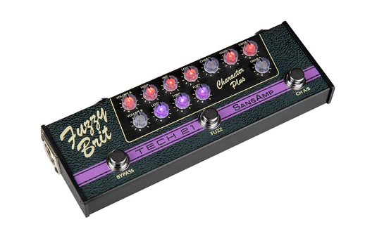 TECH 21 SansAmp Character Plus Series Fuzzy Brit Pedal