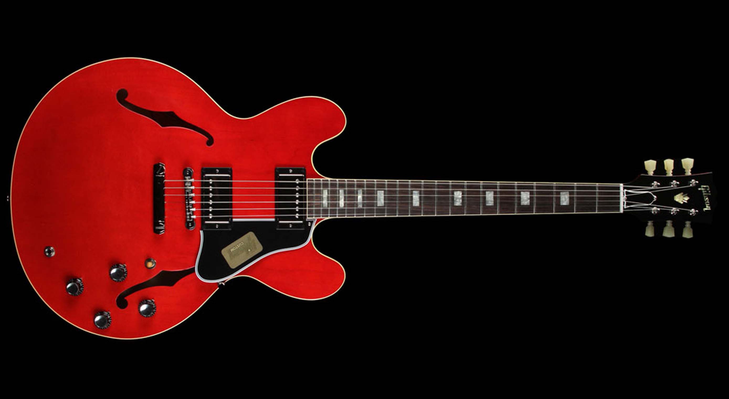 Gibson Custom Shop 63 Block ES-335 Electric Guitar Faded Cherry