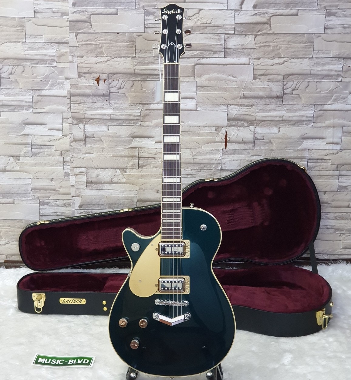 Gretsch G6228LH Player Edition Duo Jet Left-Handed Electric Guitar - Cadillac Green Metallic