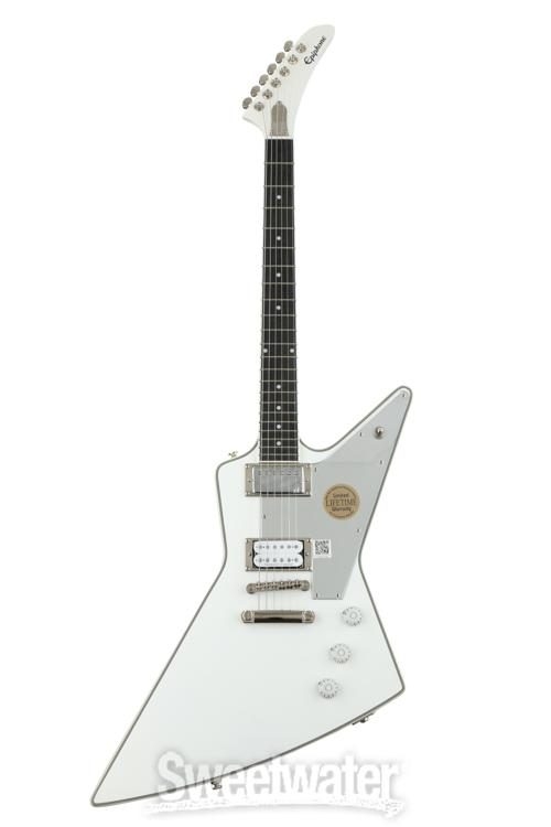 Epiphone Tommy Thayer White Lightning Explorer - Metallic White