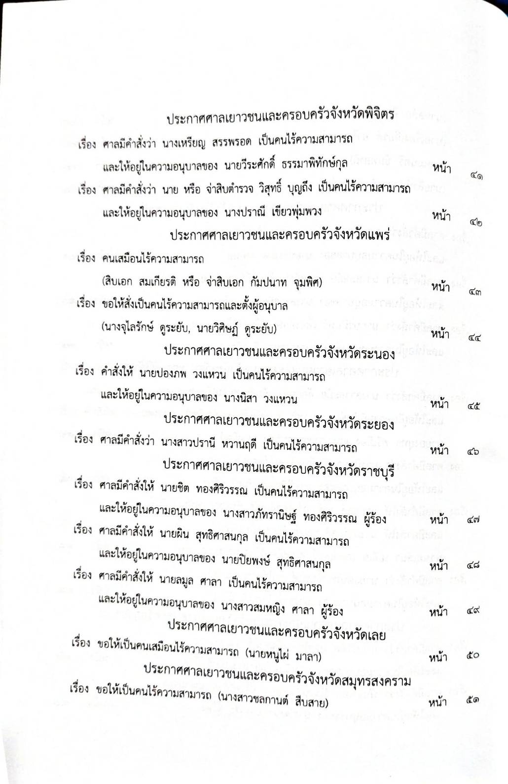 กฎหมายออกใหม่ 74/66 ประกาศกรมอุตสาหกรรมฯ บัตรสิ้นอายุ ประกาศศาลเยาวชนและครอบครัวจังหวัด.. สมาคม - มูลนิธิ