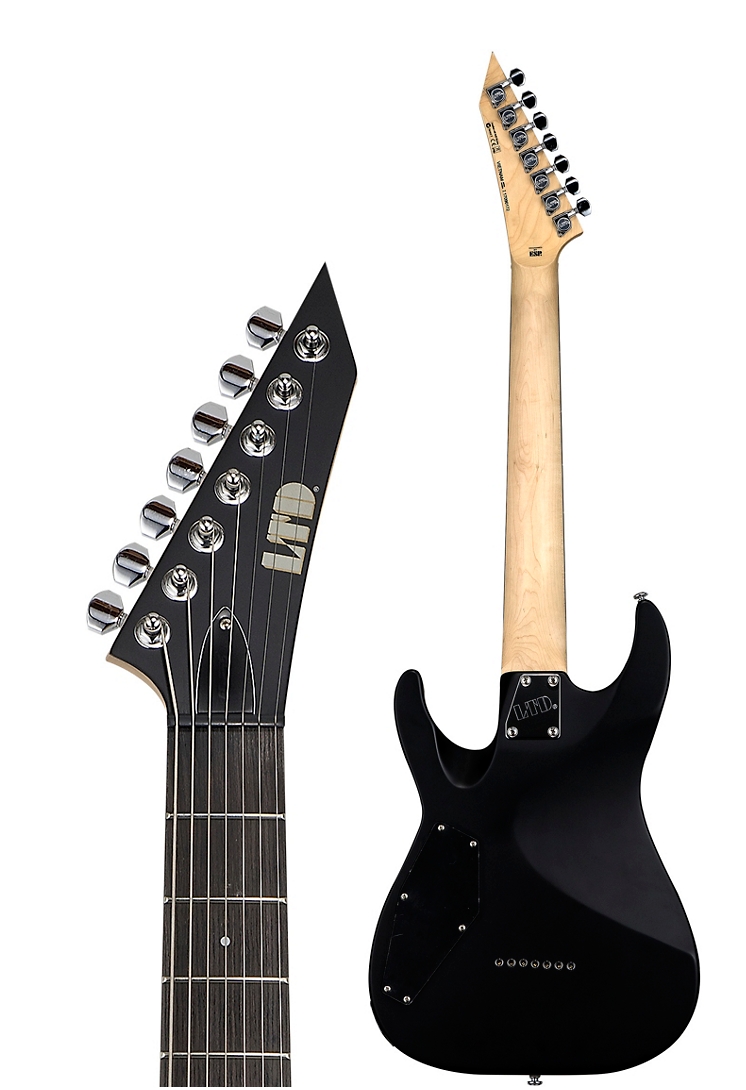 ESP LTD MH-17 7-String Electric Guitar Satin Black